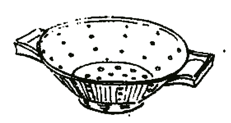 A colander