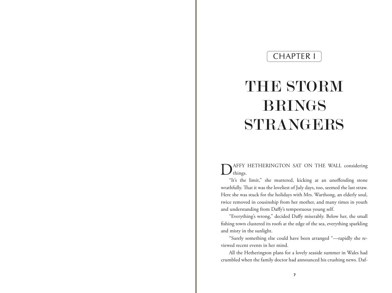 Chapter I of Daffy Goes to Sea opens on a right-hand page